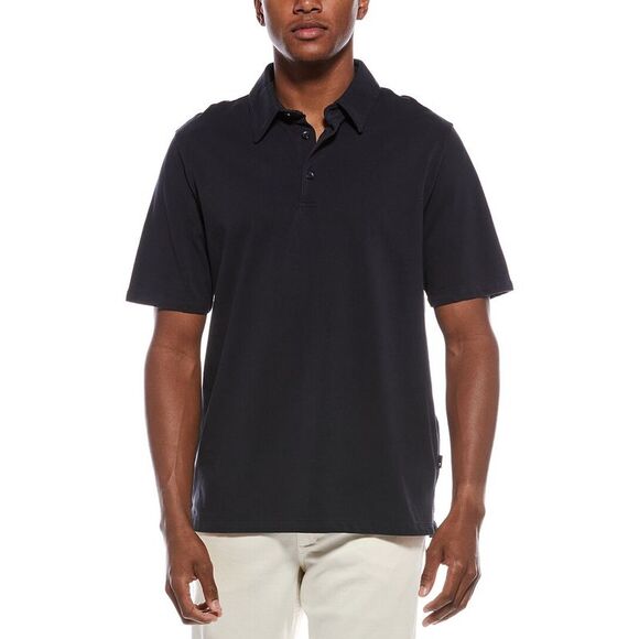 7 For All Mankind Mens  Pique Polo Shirt, Blue - Picture 1 of 3